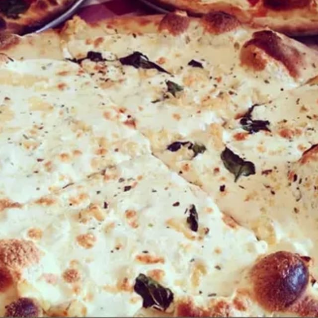 White Pizza Lunch.
