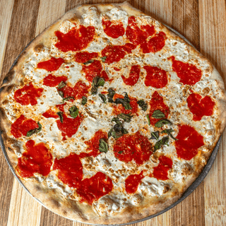 Homemade Fresh Mozzarella, Crushed Tomato & Basil Pizza Lunch